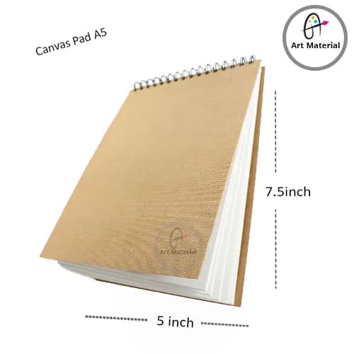 Canvas Pad A5 (5x7.5 inche)