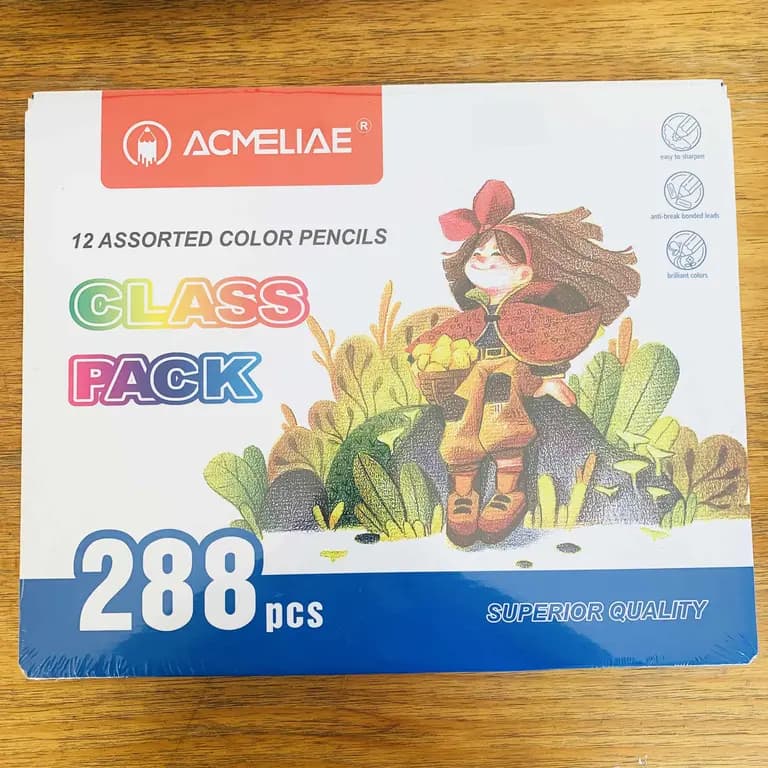 Acmeliae 288 pes Colour Pencil