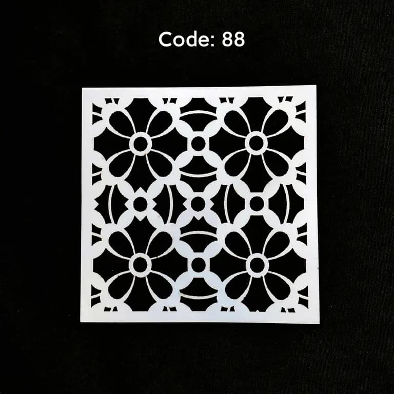 Stencil Code 88 (8x8 inch) 