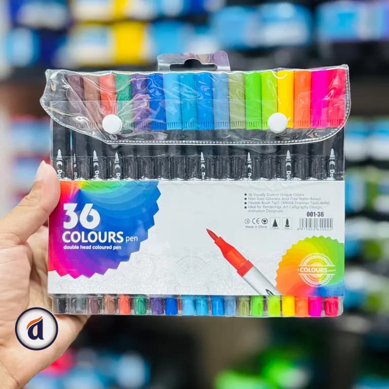 China Dual Tip Brush Pens 36pc