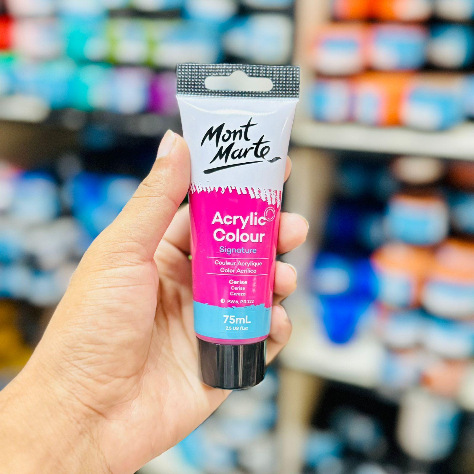 Mont Marte Acrylic Colour Paint 75ml- Cerise