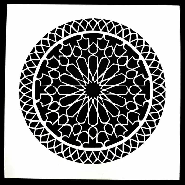 Stencil Code 8 (8x8 inch)