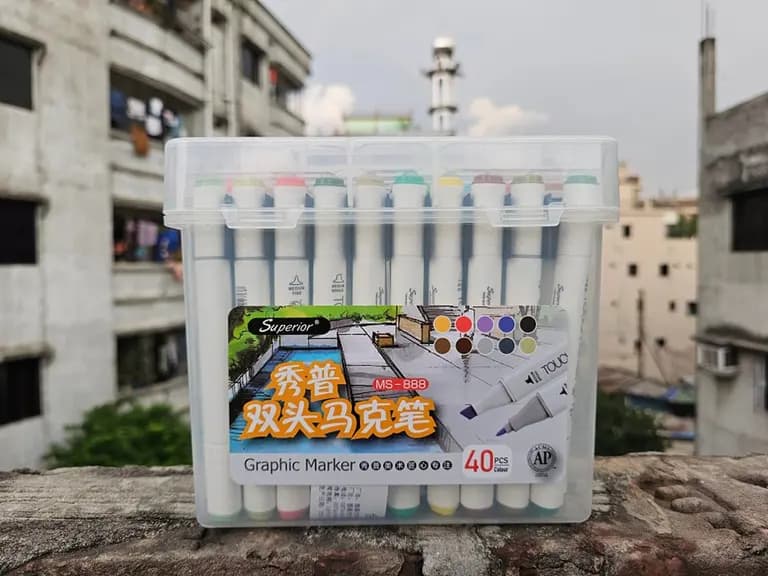 Superior Dual Tip Graphic Marker Set 40colors