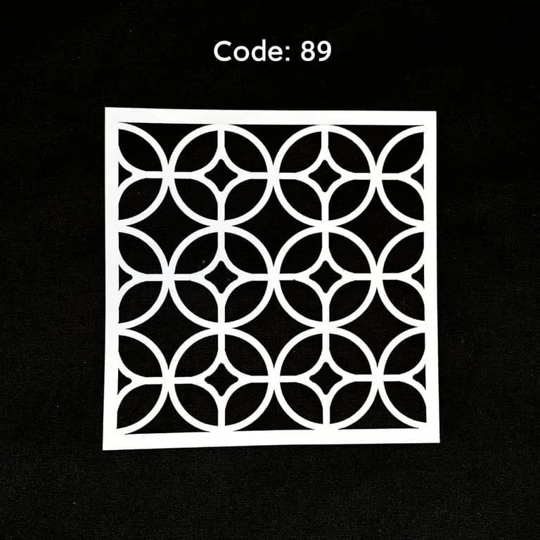 Stencil Code 89 (8x8 inch) 
