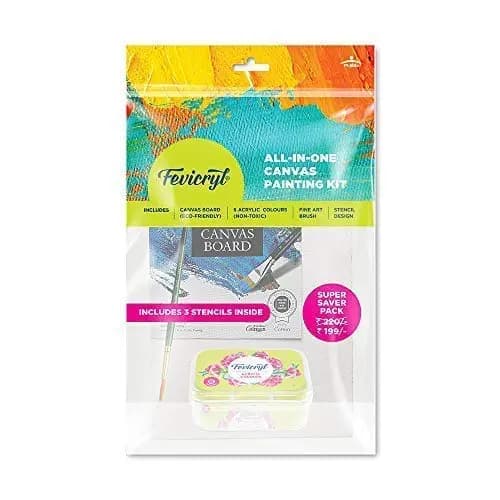 Fevicryl All-In-One Canvas Painting Kit