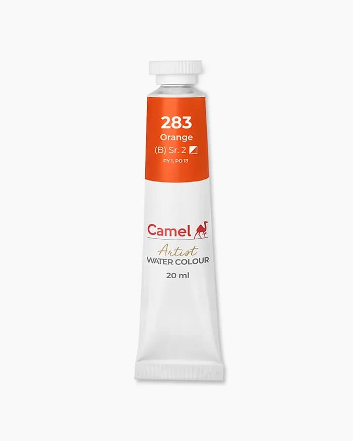 Camel Artist Water Colours Individual tube of Orange Sr 2 in 20 ml