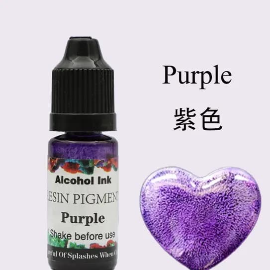 Alcohol ink resin pigment 10ML [ PURPLE ]