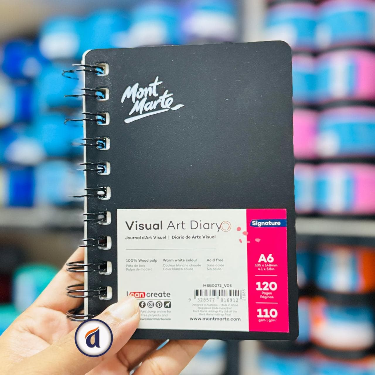 Mont Marte Visual Art Diary A6 120page 110gsm