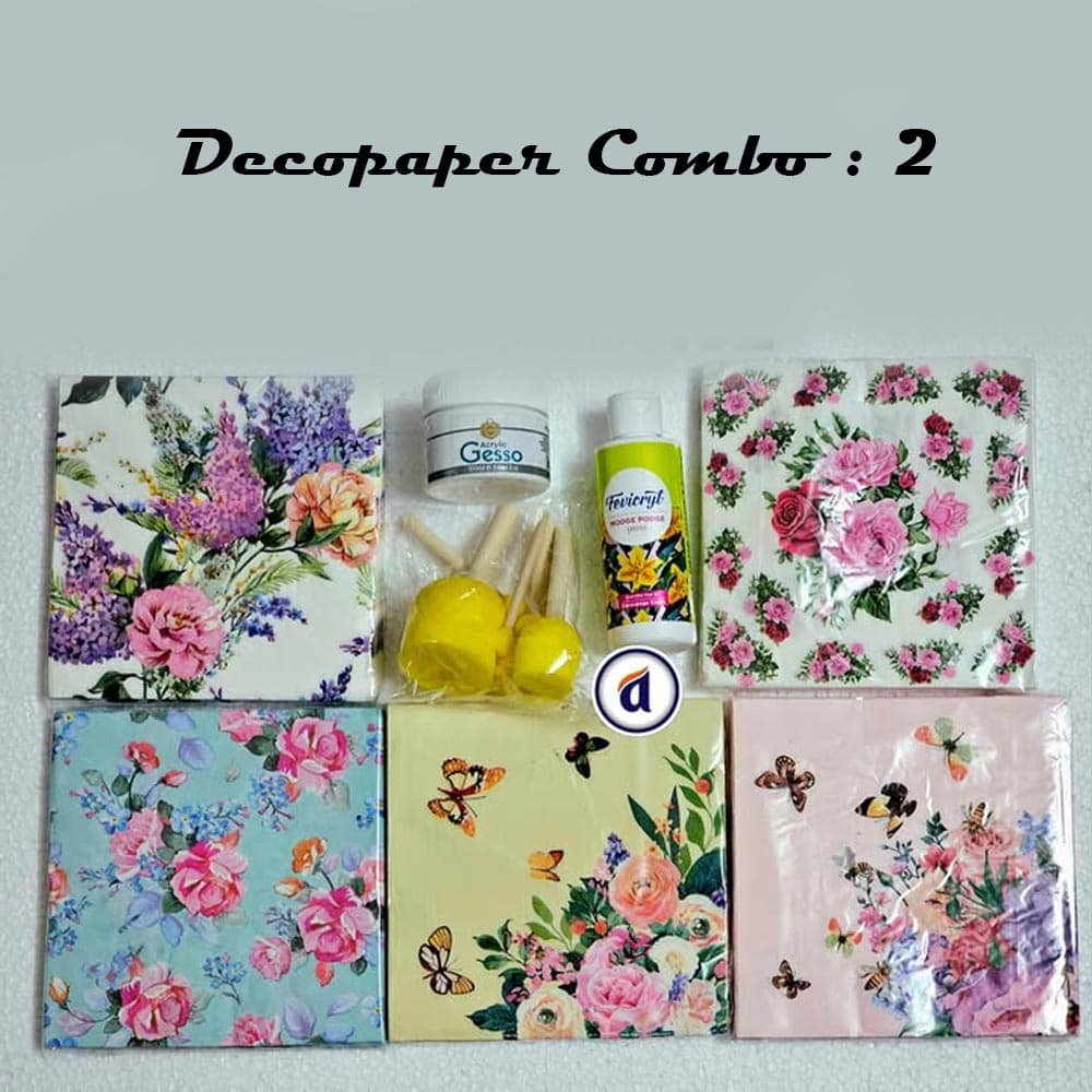 Decopodge paper combo : 02 (Dp: 137,138,174,175,176)
