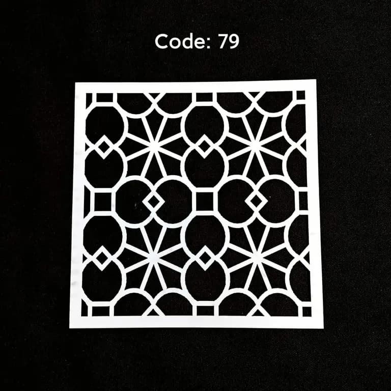 Stencil Code 79 (8x8 inch) 
