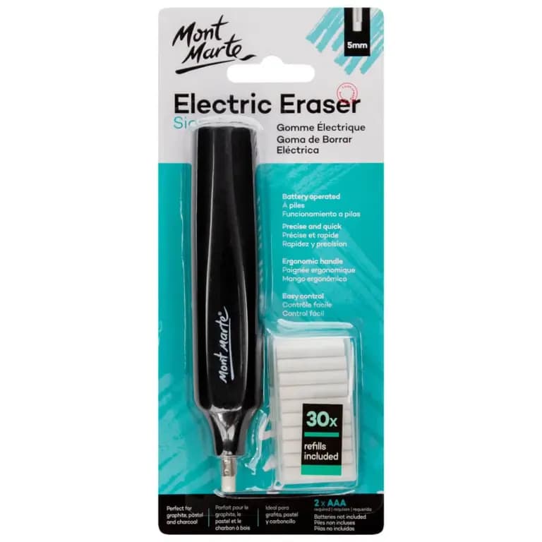 Mont Marte Electric Eraser with 30pce Erasers